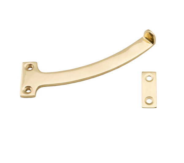 Quadrant Arm Window Stays (150Mm), Polished Brass (Sold In Pairs)