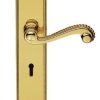 Carlisle Brass DL271 Chesham Lever On Backplate - Lock 57mm C/C Polished Brass