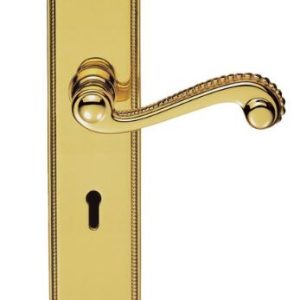 Carlisle Brass DL271 Chesham Lever On Backplate - Lock 57mm C/C Polished Brass