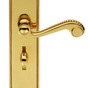 Carlisle Brass DL272 Chesham Lever On Backplate - Bathroom 57mm C/C Polished Brass