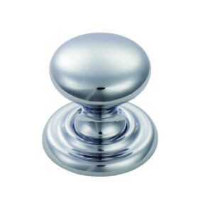 Fingertip Classical Victorian Cupboard Knob (25Mm, 32Mm, 36Mm, 41Mm Or 46Mm), Polished Chrome