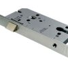 Carlisle Brass DLE7255NLSSS/R Eurospec Din Euro Profile Night Latch, Radius, Satin Stainless Steel, 55 mm