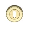 Heritage Brass Art Deco Style Standard Key Escutcheon, Polished Brass