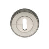 Heritage Brass Art Deco Style Standard Key Escutcheon, Satin Nickel