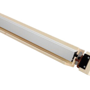 Eurospec Intumescent Surface 37Db Drop Down Seal (Various Lengths), Satin Anodised Aluminium