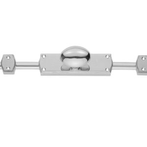 Espagnolette Bolt Oval Knob Set, Polished Chrome