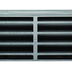 Eurospec Intumescent Air Transfer Vent Grille (Various Sizes), Silver