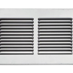 Eurospec Louvre Grills For Intumescent Air Transfer Grilles (Various Sizes), Silver