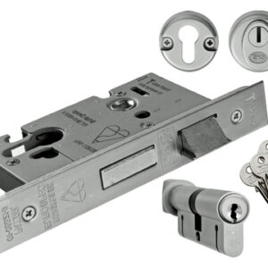 Eurospec Insurance Rated (Complete Set) Bs Euro Profile Cylinder And Turn Sashlocks - Silver Finish