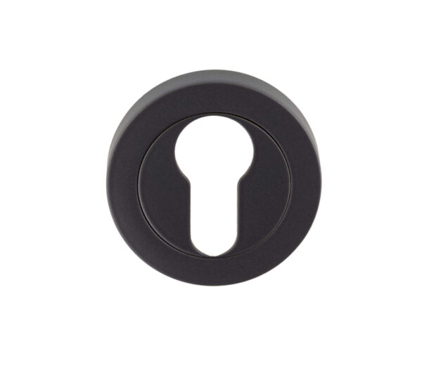 Euro Profile Escutcheon, Matt Black