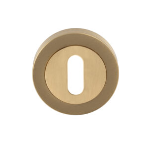 Serozzetta Standard Profile Escutcheons, Satin Brass