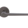 Velino Door Handles On Round Rose, Matt Bronze (Sold In Pairs)