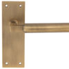 Amiata Door Handles On Slim Backplate, Antique Brass (Sold In Pairs)