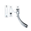 Zoo Hardware Fulton & Bray Standard Casement Fastener, Polished Chrome