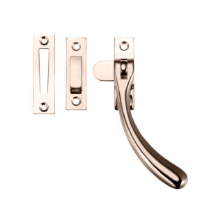 Zoo Hardware Fulton & Bray Offset Casement Fastener, Pvd Stainless Satin Nickel -