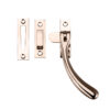 Zoo Hardware Fulton & Bray Standard Casement Fastener, Pvd Stainless Satin Nickel