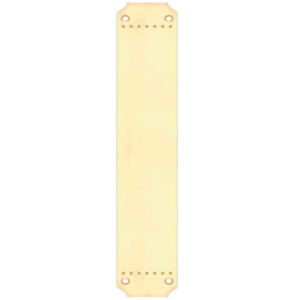 Fulton & Bray Cast Brass Art Nouveau Finger Plate (370Mm X 64Mm), Polished Brass