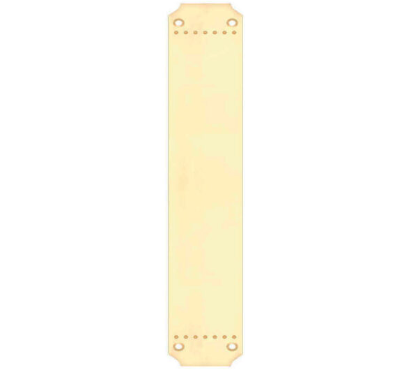 Fulton & Bray Cast Brass Art Nouveau Finger Plate (370Mm X 64Mm), Polished Brass