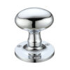 Zoo Hardware Fulton & Bray Oval Mortice Door Knobs, Polished Chrome (Sold In Pairs)