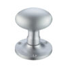 Zoo Hardware Fulton & Bray Oval Mortice Door Knobs, Satin Chrome (Sold In Pairs)