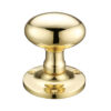 Zoo Hardware Fulton & Bray Oval Mortice Door Knobs, Polished Brass (Sold In Pairs)