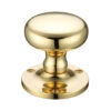 Zoo Hardware Fulton & Bray Mushroom Mortice Door Knobs, Polished Brass (Sold In Pairs)