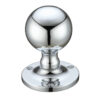 Zoo Hardware Fulton & Bray Ball Mortice Door Knobs, Polished Chrome - (Sold In Pairs)