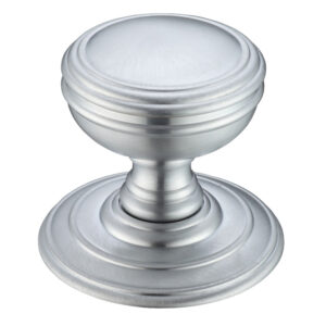 Zoo Hardware Fulton & Bray Concealed Fix Mortice Door Knobs, Satin Chrome - (Sold In Pairs)