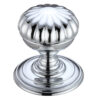 Zoo Hardware Fulton & Bray Flower Mortice Door Knobs, Polished Chrome (Sold In Pairs)