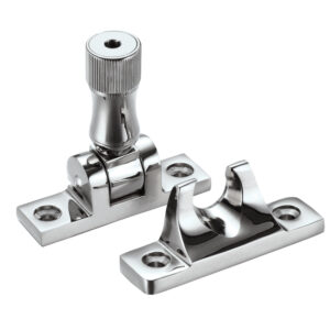 Zoo Hardware Fulton & Bray Brighton Pattern Locking Sash Fastener, Polished Chrome