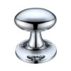 Zoo Hardware Fulton & Bray Oval Mortice Door Knobs, Polished Chrome (Sold In Pairs)