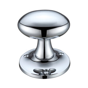 Zoo Hardware Fulton & Bray Oval Mortice Door Knobs, Polished Chrome (Sold In Pairs)