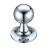 Zoo Hardware Fulton & Bray Ball Mortice Door Knobs, Polished Chrome - (Sold In Pairs)