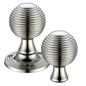 Zoo Hardware Fulton & Bray Queen Anne Rim Door Knobs, Pvd Stainless Nickel (Sold In Pairs)