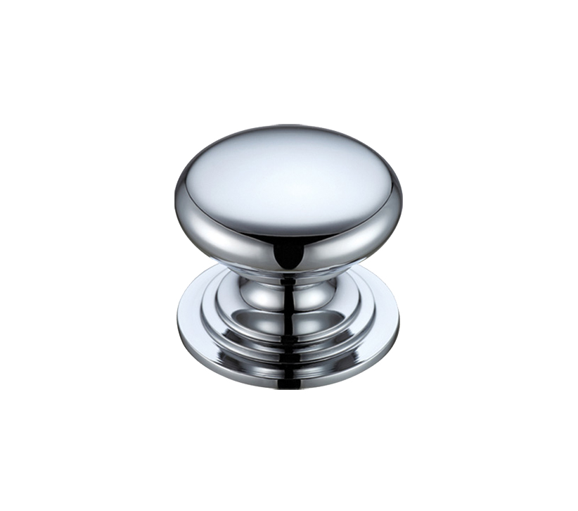 Victorian Cupboard Knob, Polished Chrome