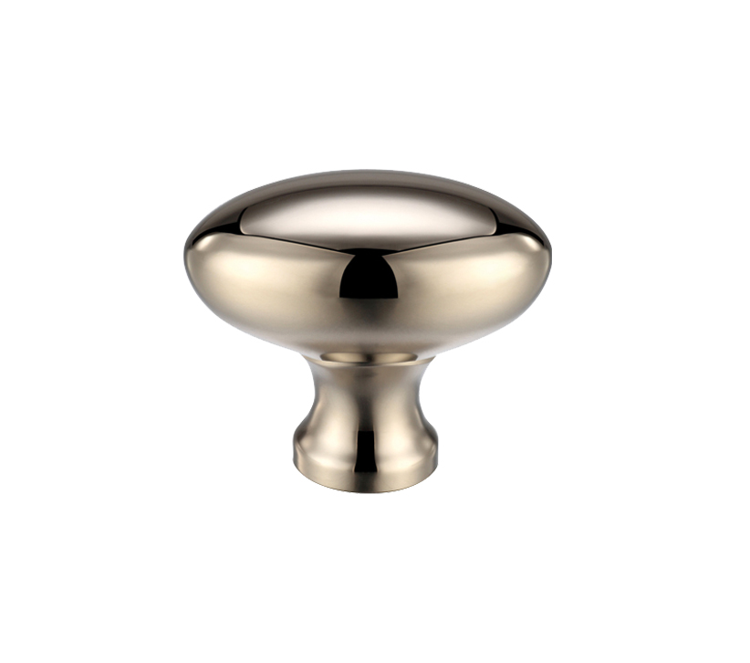 Oval Cupboard Knobs (32mm OR 38mm), PVD Stainless Polished Nickel