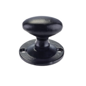 Zoo Hardware Foxcote Foundries Oval Rack Bolt Thumb Turn, Black Antique