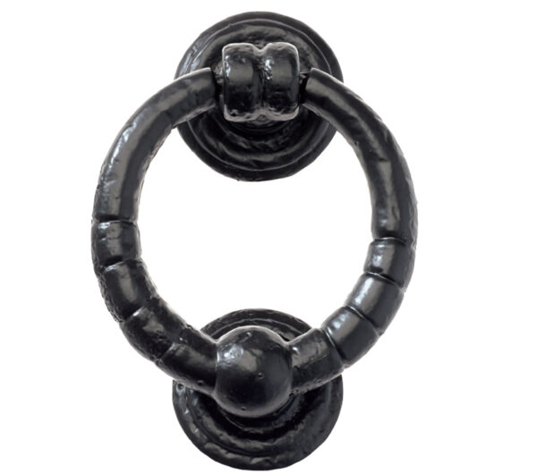 Zoo Hardware Foxcote Foundries Ring Knocker (127Mm Diameter), Black Antique