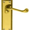 Carlisle Brass FG1S Georgian Lever On Backplate - Latch Sweedor Plate Polished Brass