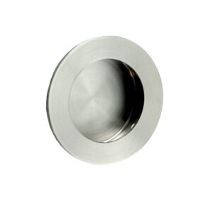 Eurospec Steelworx Circular Flush Pull (50Mm Or 80Mm Diameter), Satin Stainless Steel