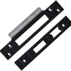 Eurospec Forend & Strike Pack For Bas/Ess/Lss/Oss 3 Lever Architectural Sash Locks, Matt Black