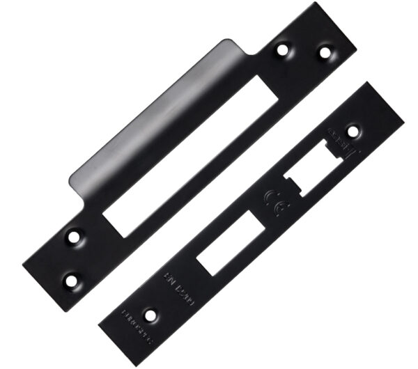 Eurospec Forend & Strike Pack For Bas/Ess/Lss/Oss 3 Lever Architectural Sash Locks, Matt Black