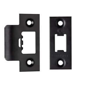 Eurospec Forend & Strike Pack For Tls Heavy Duty Tubular Latches, Matt Black