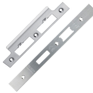 Eurospec Forend & Strike Pack For Dls Din Euro Sash/Bathroom Lock, Satin Stainless Steel