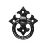 Fingertip Ring Pull On Gothic Cross Backplate, Black Antique