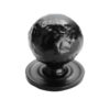 Fingertip Hammered Pattern Cupboard Knob, Black Antique