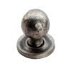 Fingertip Hammered Pattern Cupboard Knob, Pewter