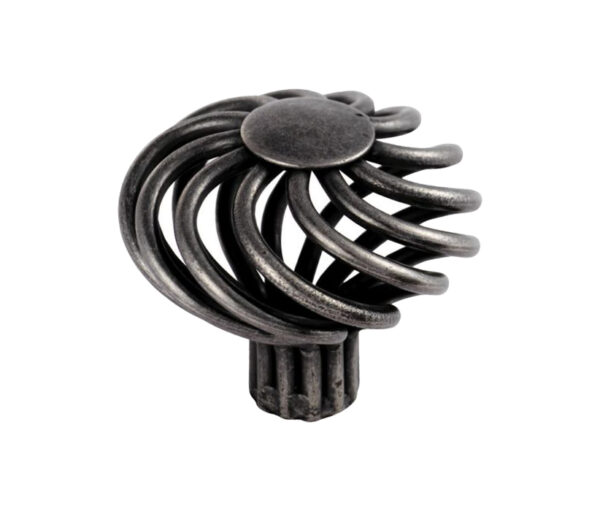 Fingertip Steel Cage Mushroom Cupboard Knob (32.5Mm Or 40Mm), Antique Steel