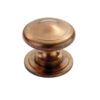 Fingertip Solid Cottage Cupboard Knob (38.5Mm), Solid Bronze