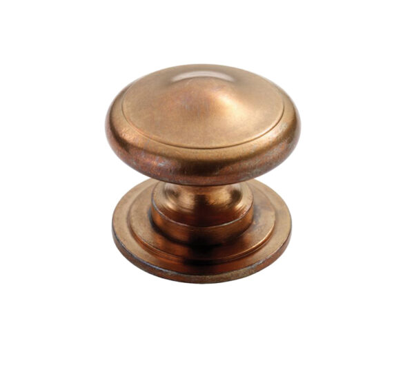 Fingertip Solid Cottage Cupboard Knob (38.5Mm), Solid Bronze